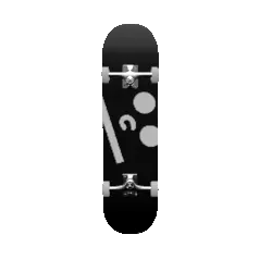 nvmw skateboard deck black