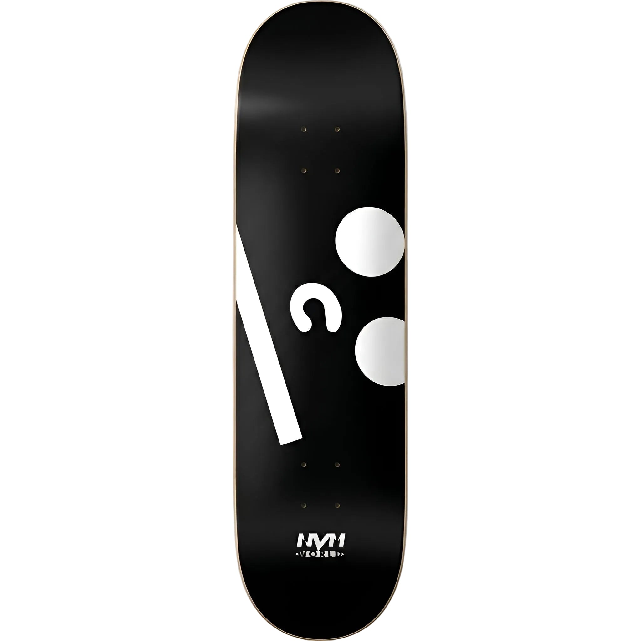nvmw skateboard deck black